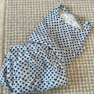 Roller Rabbit pajama set. Short sleeve and jogger style pants